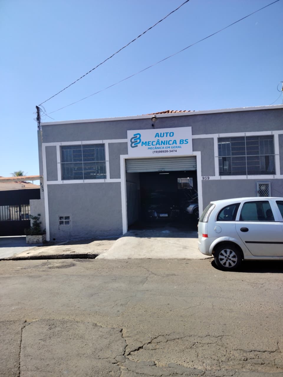 Fachada da Auto Mecânica BS em Piracicaba